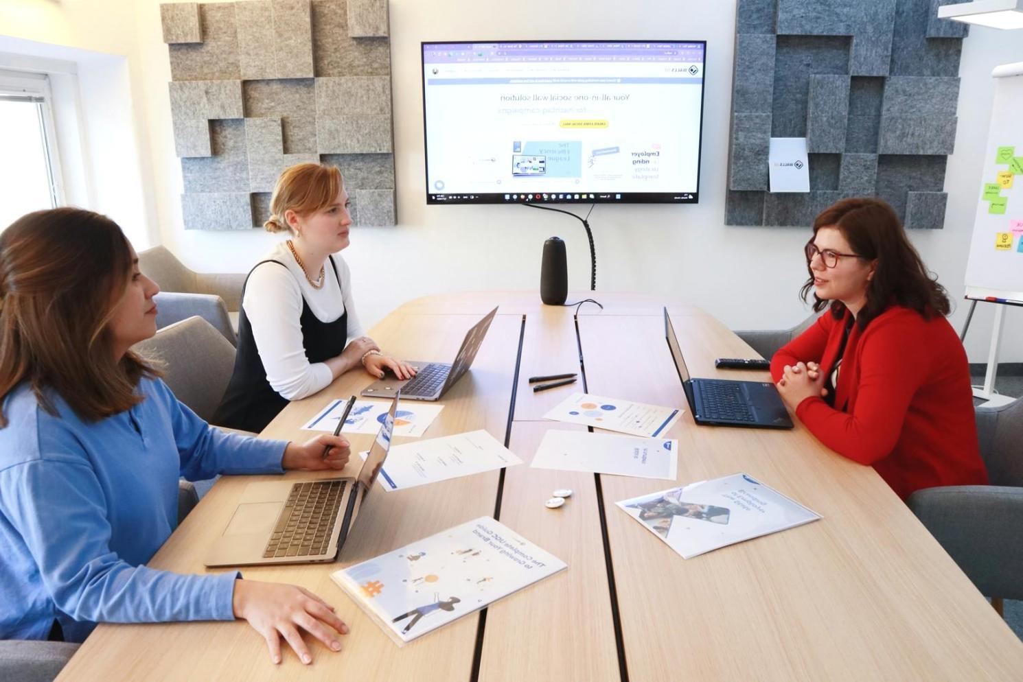 Équipe de consultation en réunion avec documents financiers